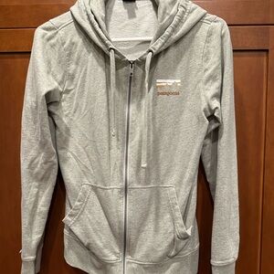 Patagonia Light Green Full-Zip Hoodie